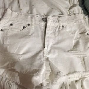 White aero shorts BRAND NEW